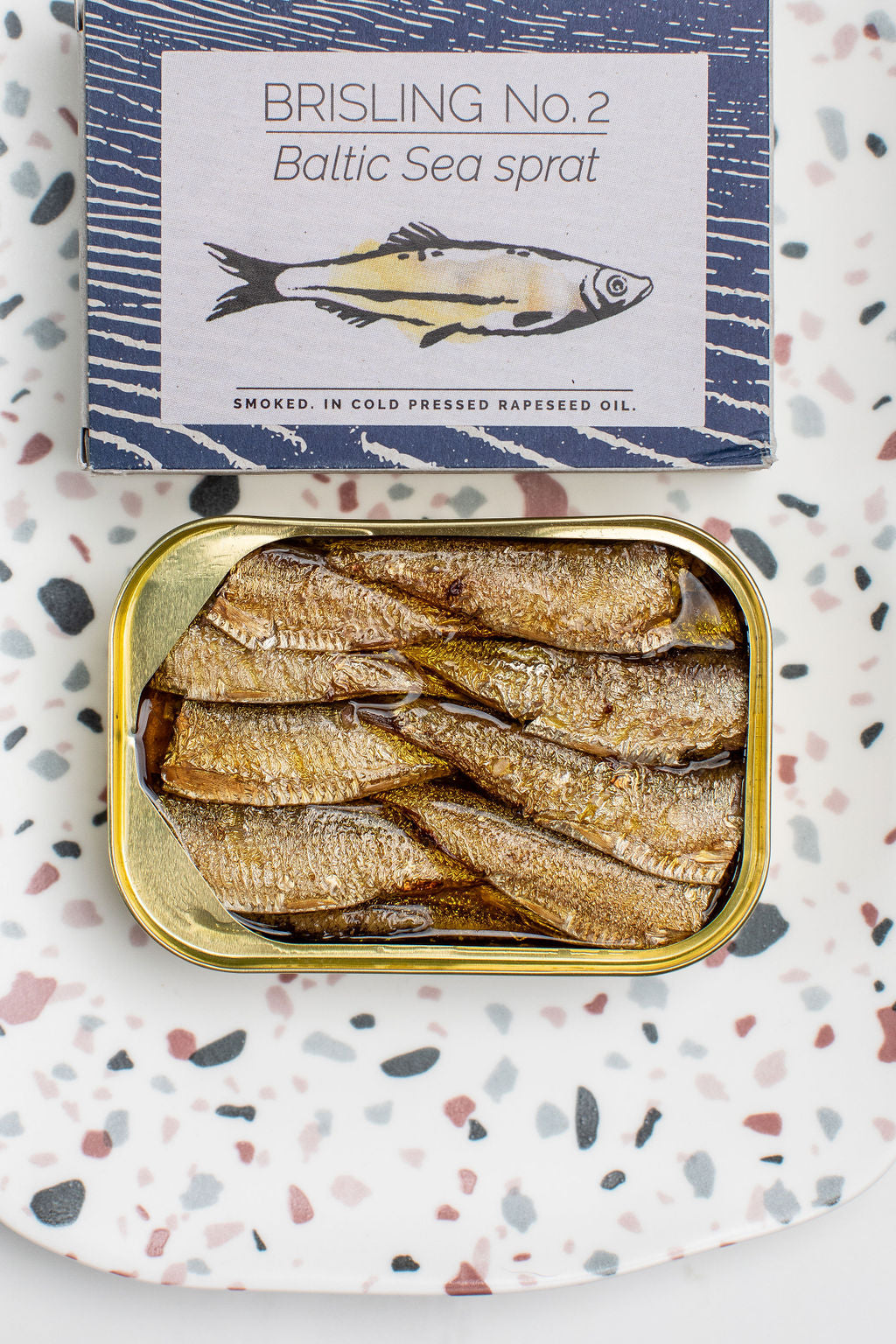 Fangst Brisling No. 2: The Nordic Sardine Smoked over Beech Wood, 100g
