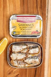 Les Mouettes d'Arvor Sardines with Lemon Confit and Chili Pepper