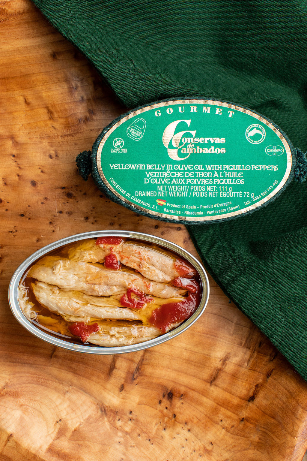 Gourmet Cambados Yellow Tuna Belly with Piquillo Peppers (110g)