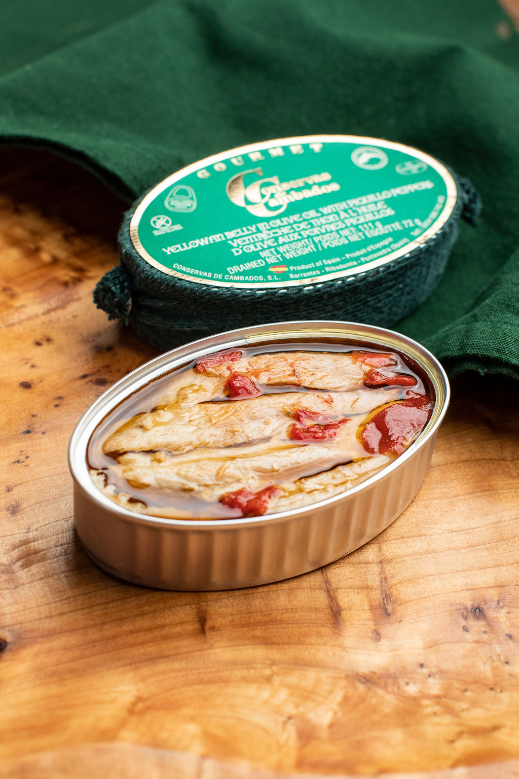 Gourmet Cambados Yellow Tuna Belly with Piquillo Peppers (110g)