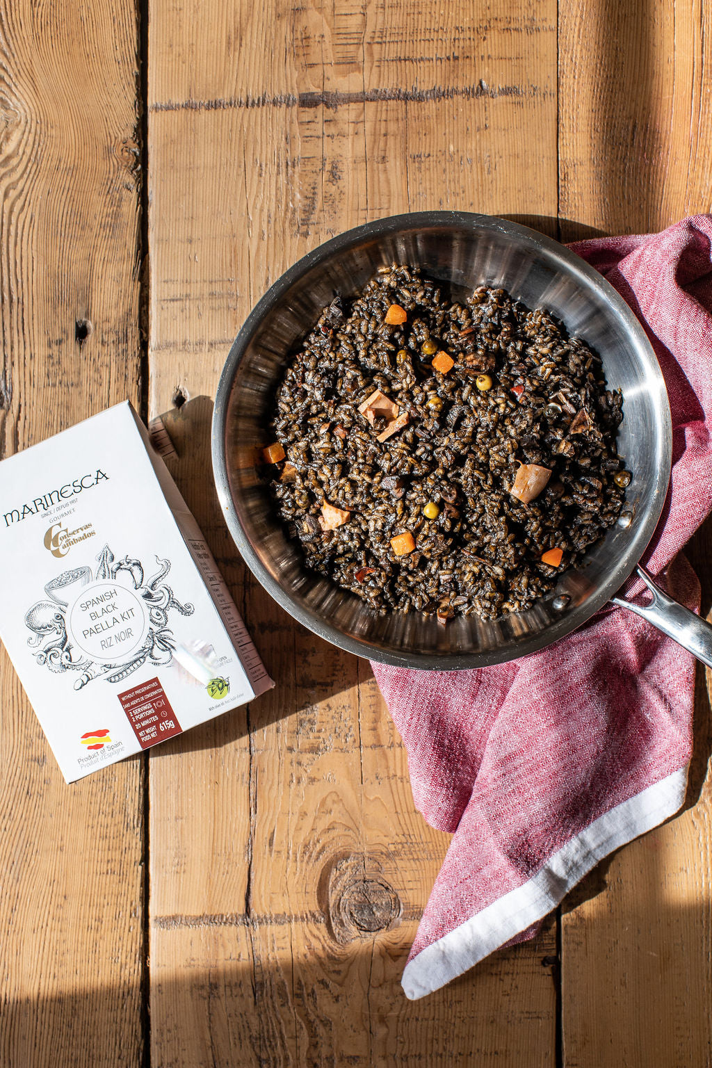 Spanish Seafood Black Rice Paella Kit By Conservas Cambados