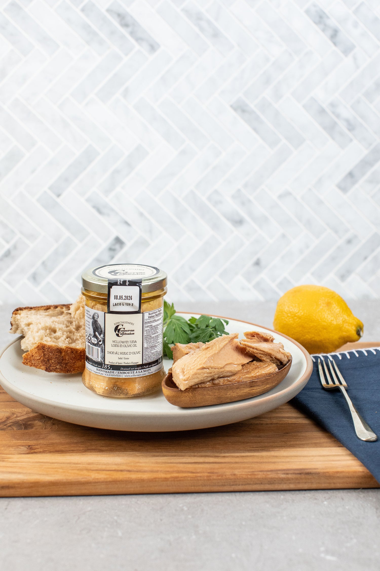 Gourmet Yellowfin Tuna Loins (Atun Claro) in Olive Oil- 185g - Spanish Pig