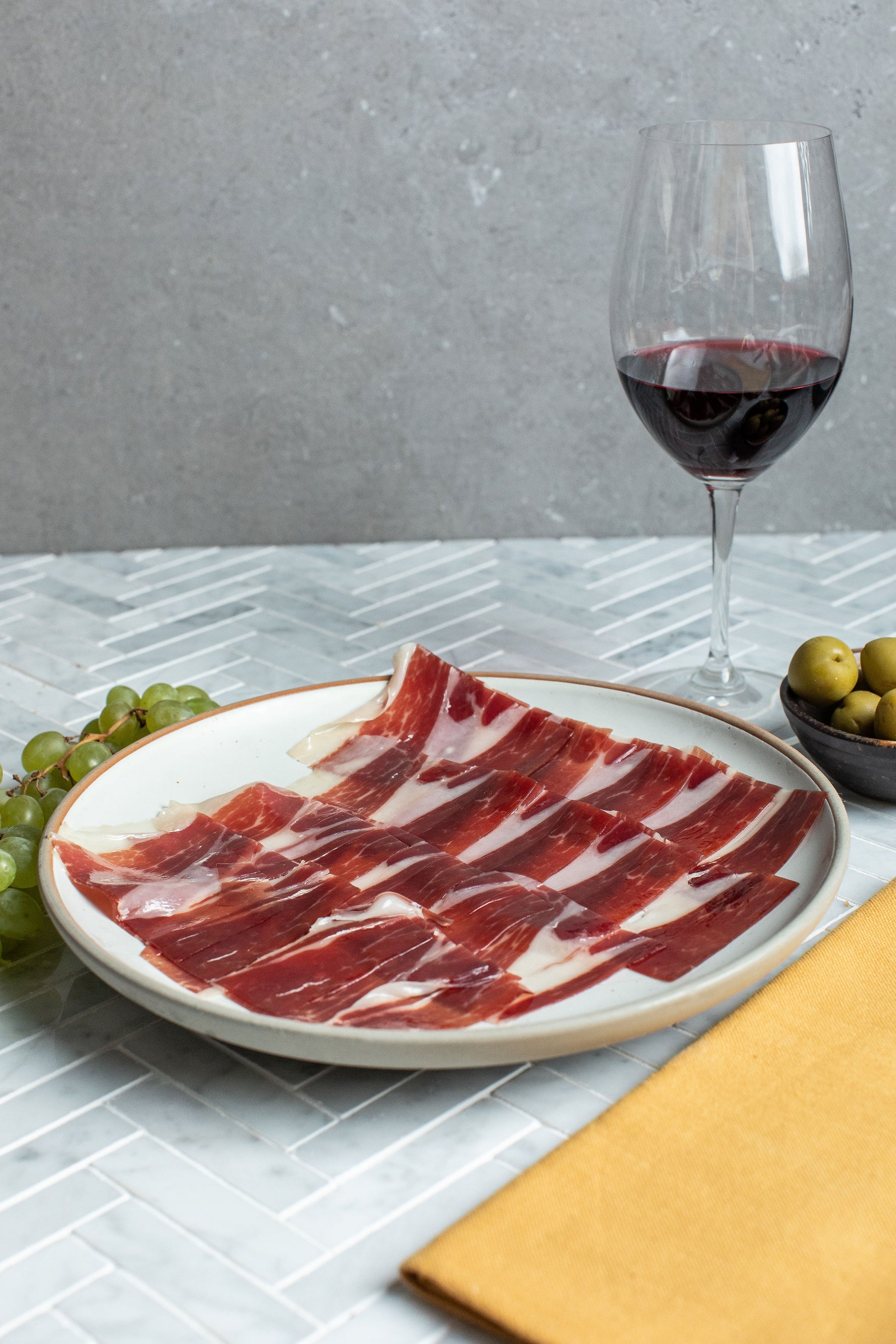 Cinco Jotas (5J) 100% Acorn-fed Hand Carved Ibérico Ham Bellota (100g) Cured for 36 months - Spanish Pig