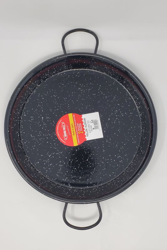 Paella Enameled Steel Paella Pan 34cm - Spanish Pig